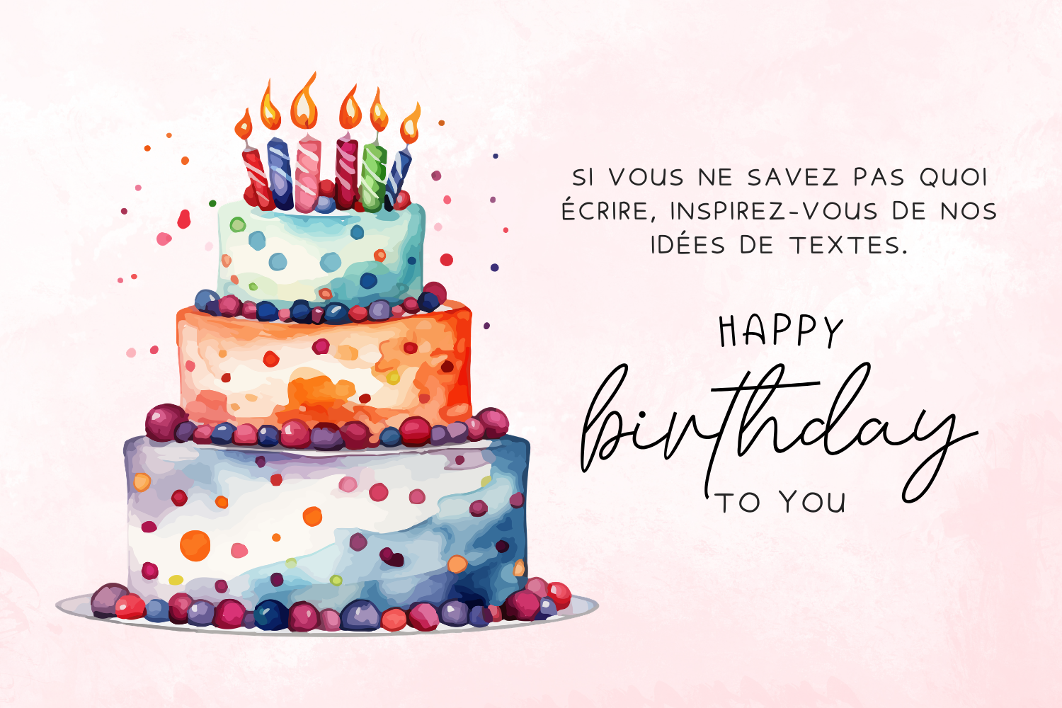 50 idées de textes d'anniversaire