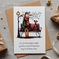 Carte message inspirant – Lâcher-prise et simplicité | Carte poétique et apaisante