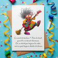 Carte message inspirant – Joie et résilience | Carte musicale et positive
