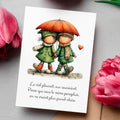 Carte message amour – Soutien et complicité | Carte poétique et réconfortante
