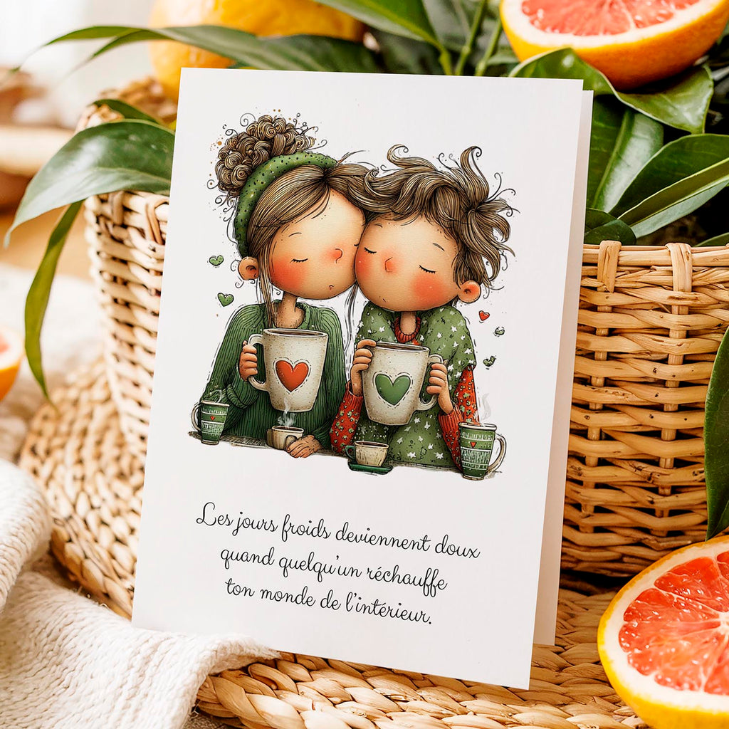 Carte message amour – Douceur et réconfort | Carte poétique et chaleureuse
