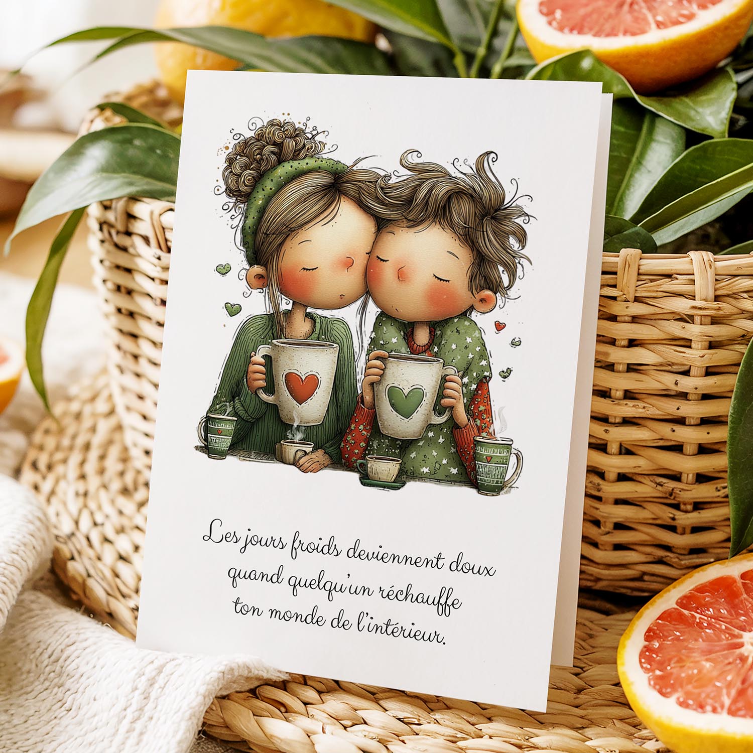 Carte message amour – Douceur et réconfort | Carte poétique et chaleureuse