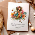 Carte message inspirant – Rêver en couleurs | Carte poétique et positive
