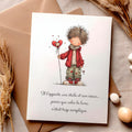 Carte message amour – Étoile et cœur | Carte poétique et romantique