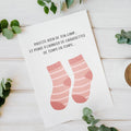 Carte camp humour – Changer de chaussettes | Carte drôle enfant