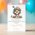 Carte anniversaire personnalisée 15 ans humour – Passage ado | Carte drôle et originale