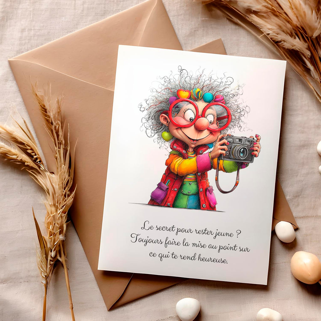 Carte message inspirant – Bonheur et passion | Carte poétique et positive