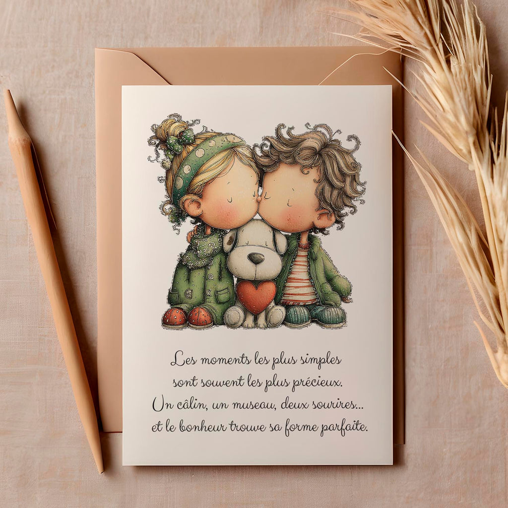 Carte message amour – Tendresse et moments précieux | Carte poétique et douce