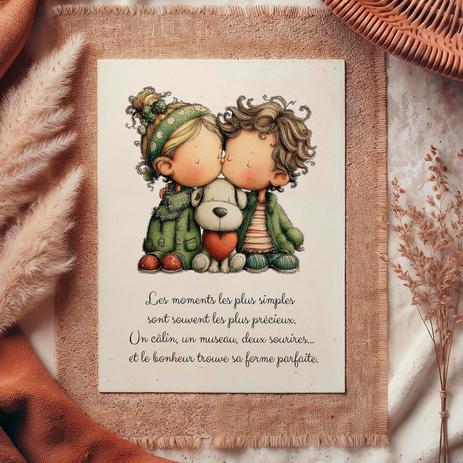 Carte message amour – Tendresse et moments précieux | Carte poétique et douce