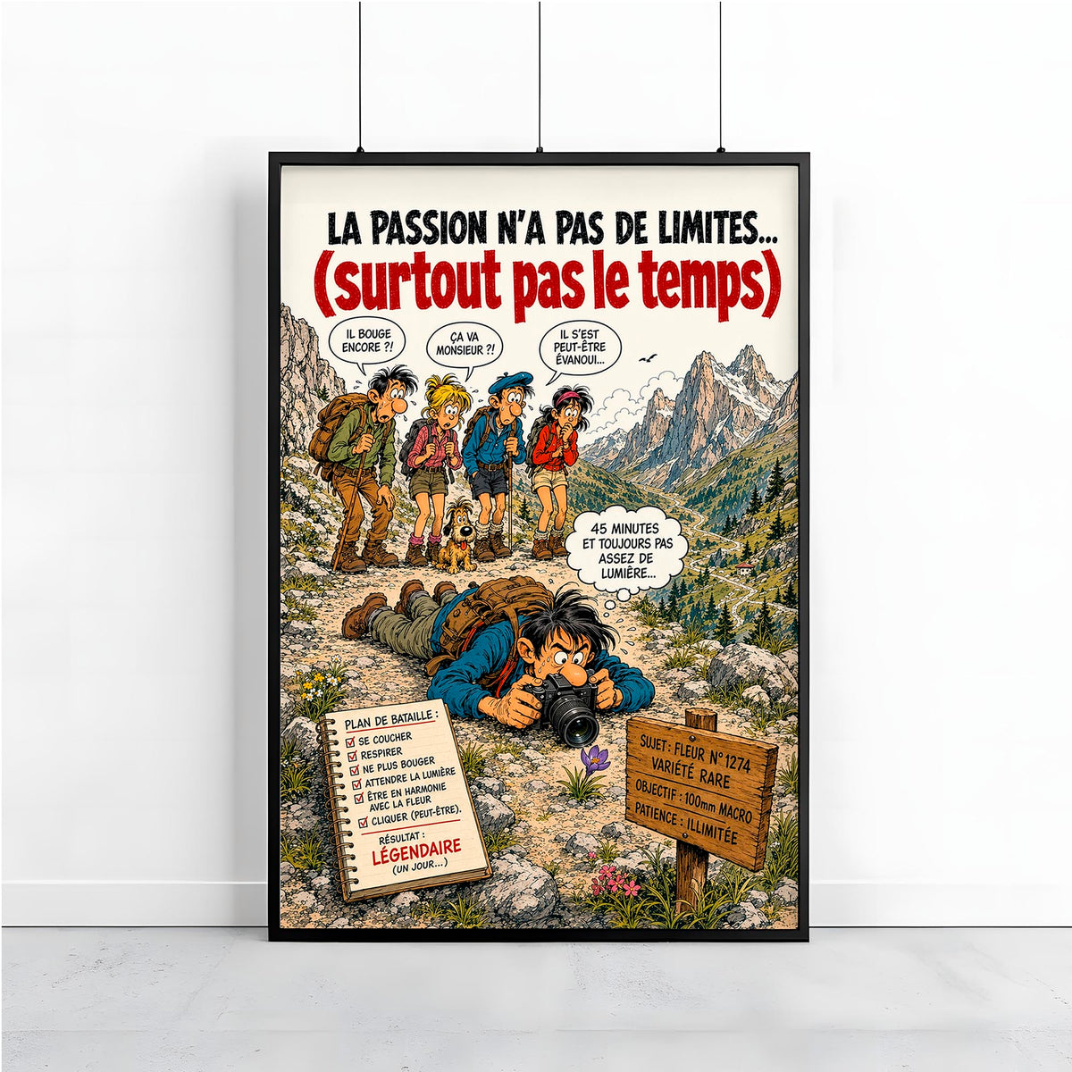 Affiche photographie humoristique – La Passion Macro – Cadeau photographe