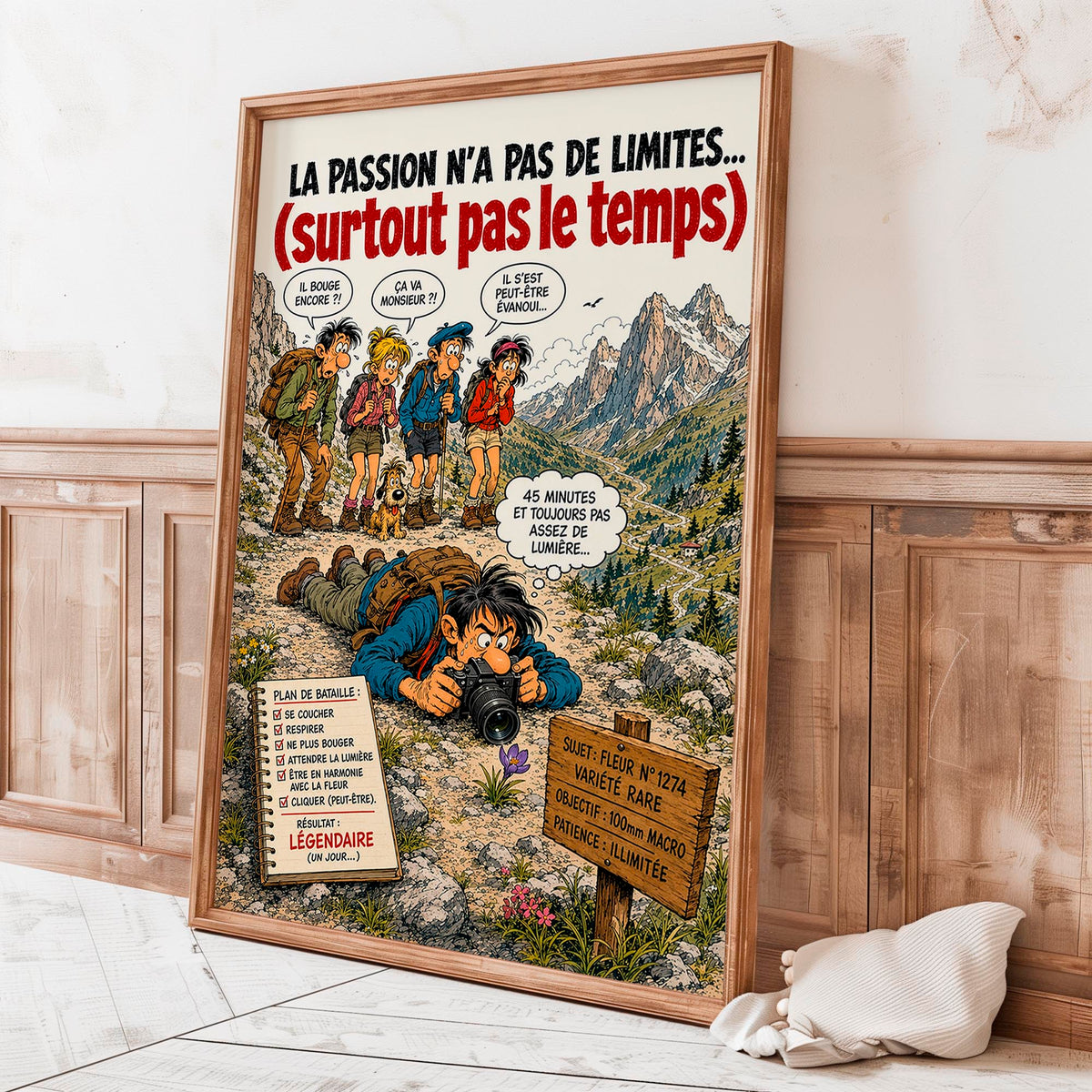 Affiche photographie humoristique – La Passion Macro – Cadeau photographe