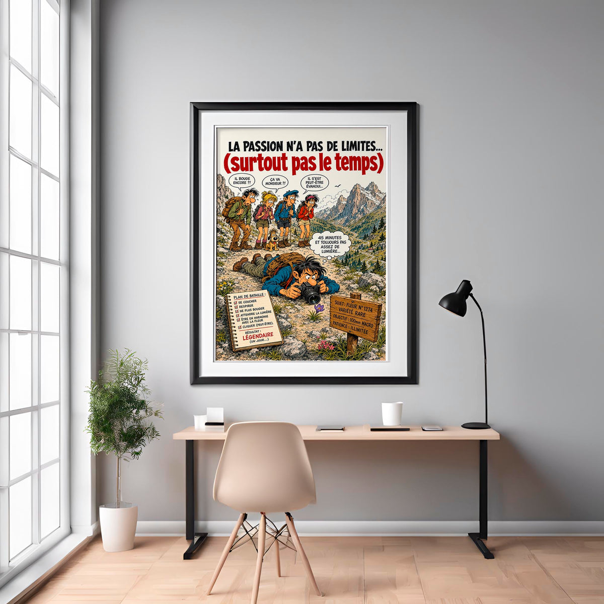 Affiche photographie humoristique – La Passion Macro – Cadeau photographe