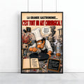Affiche cuisine humoristique – L'Art Chirurgical – Cadeau chef cuisinier