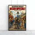 Affiche photographie de rue humoristique – Discrétion Absolue – Cadeau photographe