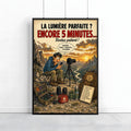 Affiche photographe paysage humoristique – La Lumière Parfaite – Cadeau photo
