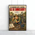 Affiche jardinage humoristique – La Tomate Cerise – Cadeau jardinier & potager