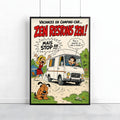 Affiche camping-car humoristique – Zen restons zen – Cadeau camping-cariste