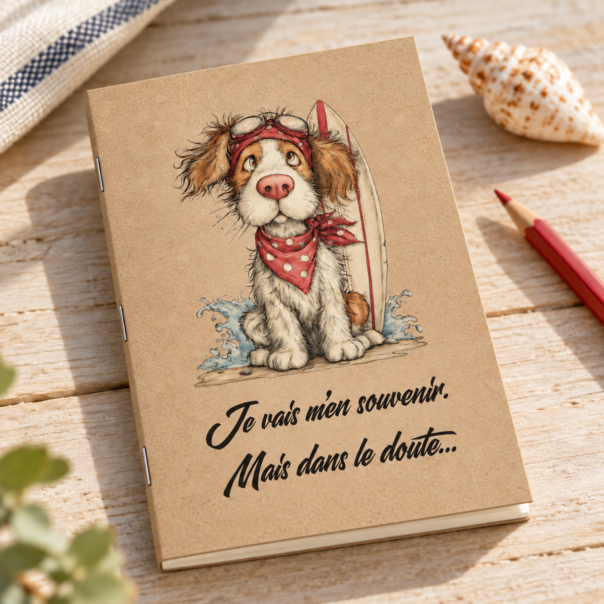 Petit carnet de notes A6 kraft – Je vais m’en souvenir…