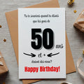 Carte anniversaire 50 ans humour – Happy Birthday