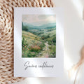 Carte condoléances paysage nature – Chemin apaisant