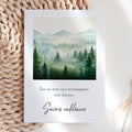 Carte condoléances paysage nature – Mots doux apaisants