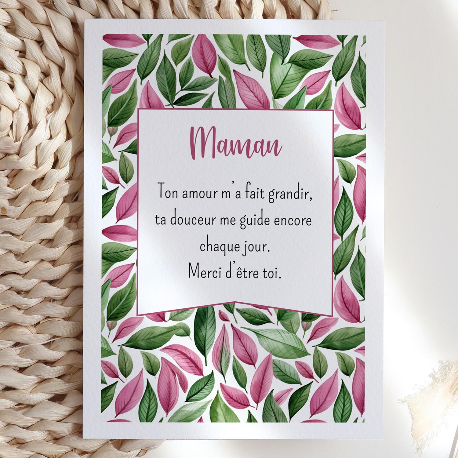 Carte fête des mères – Mots doux pour maman | Carte tendre
