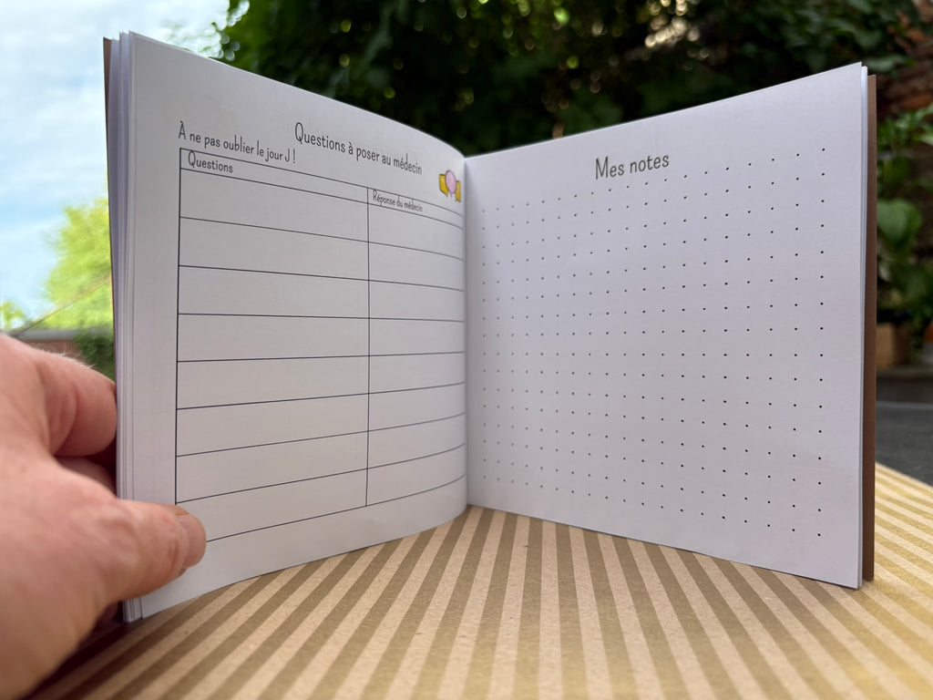 Agenda médical 2027 JolisMots – vue [détail/ouvert/couverture]