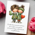 Carte message amour – Souvenirs et instants précieux | Carte poétique et lumineuse