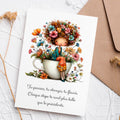 Carte message inspirant – Évolution et épanouissement | Carte poétique et bienveillante