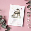Carte de félicitations naissance | Zèbres tendres | Bébé fille ou garçon