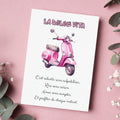 Carte message inspirant – La Dolce Vita et douceur de vivre | Carte poétique et positive
