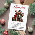 Carte de Noël tendre – Bonhomme de neige & moments précieux