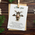 Carte de Noël drôle avec renne – Le reste attendra janvier