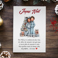 Carte de Noël jeune couple – Bonnes vibes à deux