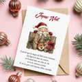Carte de Noël poétique – Père Noël, renne & magie d'être ensemble