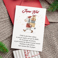 Carte de Noël originale avec zèbre – Carte de vœux poétique
