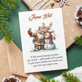 Carte de Noël originale – Selfie Père Noël & moments précieux