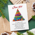 Carte de Noël joyeuse et colorée – Sapin, rires & petits imprévus